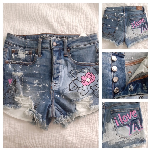 American Eagle Outfitters Pants - AMERICAN EAGLE Ripped shorts